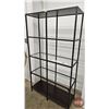 Image 3 : Double IKEA VITTSJÖ Shelf Unit w/Black Metal Frame & Glass Shelves  (Measures : 69"H x 39-1/4"W x 14