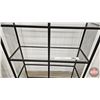 Image 5 : Double IKEA VITTSJÖ Shelf Unit w/Black Metal Frame & Glass Shelves  (Measures : 69"H x 39-1/4"W x 14