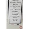 Image 5 : Plastic Framed Canvas Wall Art : "Today is a good day … "  (Measures : 37"H x 13"W x 1-3/4"