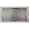 Image 1 : Large Framed Canvas Wall Art : Textured Landscape  (Measures : 29"H x 53"W)