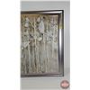 Image 2 : Large Framed Canvas Wall Art : Textured Landscape  (Measures : 29"H x 53"W)