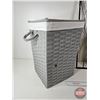 Image 2 : Laundry Bins (2) & Metal Wall Art  (Large Bin Measures : 22"H x 13-1/2"W x 13-1/2"D)