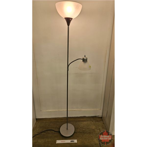 Double Head Floor Lamp  (Measures : 71-3/4"H)