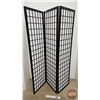 Image 1 : Room Screen Divider (3 Panel)  (Straightened Out Measurement : 69"H x 52"W) (One Panel : 17"W)