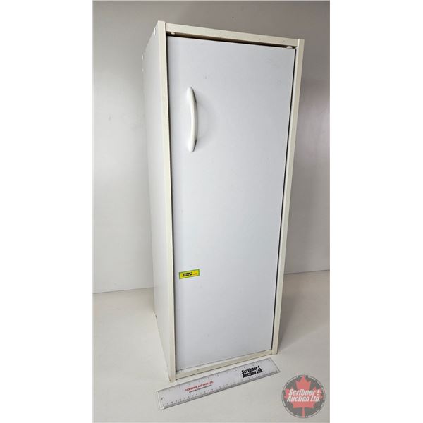 Small White Cupboard  (Measures : 31-1/2"H x 12"W x 11-3/4"D)