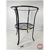 Image 2 : IKEA KLINGSBO Side Table w/Glass Top (Measures : 24-1/2"H x 19"Dia)
