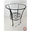 Image 3 : IKEA KLINGSBO Side Table w/Glass Top (Measures : 24-1/2"H x 19"Dia)