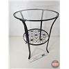 Image 4 : IKEA KLINGSBO Side Table w/Glass Top (Measures : 24-1/2"H x 19"Dia)