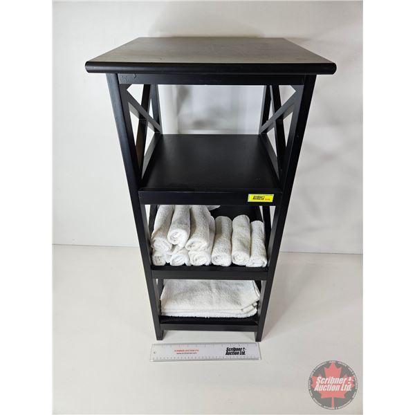 Accent Table (3 Tier) w/X Frame Design (Measures : 29-3/4"H x 12-1/4"W x 13-1/2"D)