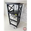 Image 2 : Accent Table (3 Tier) w/X Frame Design (Measures : 29-3/4"H x 12-1/4"W x 13-1/2"D)