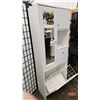 Image 7 : White Lockable Storage Cupboard w/Mirror & Bottom Hopper Drawer  (Measures : 67-1/4"H x 26"W x 13"D)
