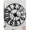 Image 2 : Wall Décor Mirror & Metal Frame Clock  (Clock Measures : 23-3/4"Dia)