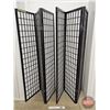 Image 1 : Two Room Screen Dividers (3 Panel)  (Straightened Out Measurement : 69"H x 52"W) (One Panel : 17"W)