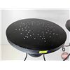 Image 6 : Black Tin Pedestal Side Tables (2) (Measures : 25-3/4"H x 19-1/4"Dia)
