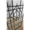 Image 3 : Black Metal Flatbar Lattice Arbor  (Measures : 85"H x 48-1/2"W x 30"D)