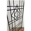 Image 4 : Black Metal Flatbar Lattice Arbor  (Measures : 85"H x 48-1/2"W x 30"D)
