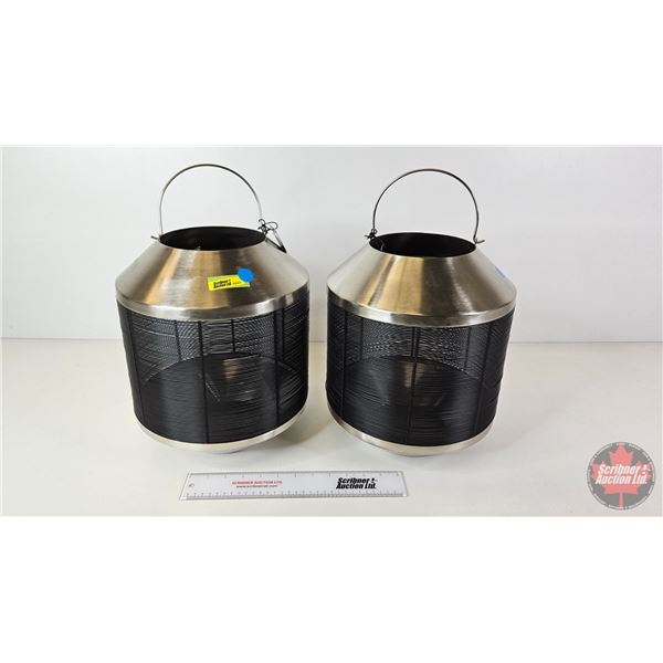 Torre & Tagus Sentry Lanterns (2) (13"H x 10-1/2"Dia)