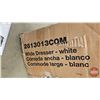 Image 2 : Wide Dresser (White) (NIB) (Box Measures: 12"H x 57"W x 21"D)  (Heavy)