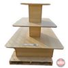 Image 2 : 3 Tier Retail Store Display Shelving Unit  (48"H x 48"W x 48"D)