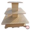 Image 4 : 3 Tier Retail Store Display Shelving Unit  (48"H x 48"W x 48"D)