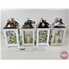 Image 4 : Memorial Candle Lanterns ~ Forever in our Hearts (4) (each with Batt Op Candle) (12-3/4"H x 6-1/4"W 