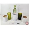 Image 1 : Variety Vases / Canisters (6) (Tallest 17"H)