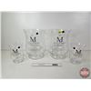 Image 1 : Clear Glass Vases (Large) (4) MICA DECORATIONS "a thing of beauty is joy forever" (Large : 13-1/2"H)