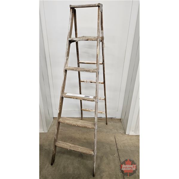 Antique 6ft Step Ladder (used for display piece)