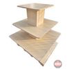 Image 5 : 3 Tier Retail Store Display Shelving Unit  (48"H x 48"W x 48"D)