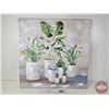 Image 1 : Canvas Wall Art : Potted Greenery (31-1/2" x 31-1/2")