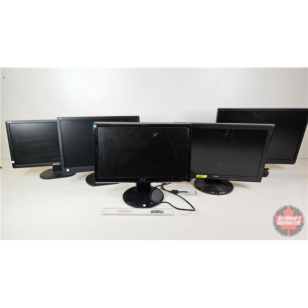 Variety Computer Monitors (5) (19" & 22")