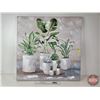 Image 1 : Canvas Wall Art : Potted Greenery (31-1/2" x 31-1/2")