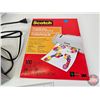 Image 3 : Scotch Thermal Laminator & Laminating Sheets (Near Full)