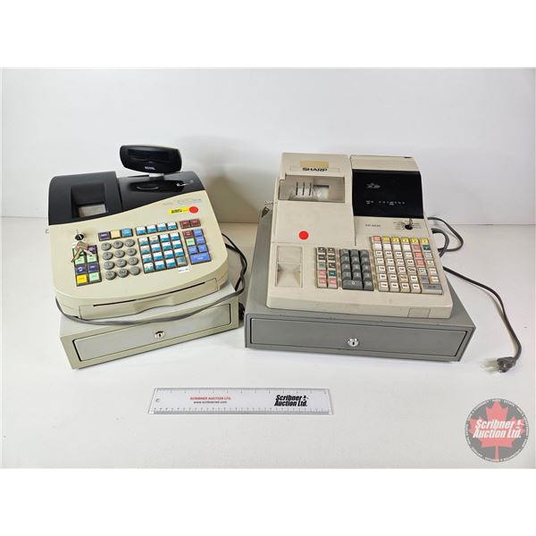Cash Registers (2) (Both used in Store) (Largest : 12"H x 16-1/2"W x 17"D)