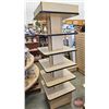 Image 3 : 6 Tier Rotating Retail Store Display Shelving Unit on castors (70-1/4"H x 23"W x 23"D)