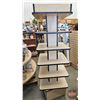Image 4 : 6 Tier Rotating Retail Store Display Shelving Unit on castors (70-1/4"H x 23"W x 23"D)