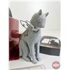 Image 6 : Pet Memorial Keepsake Décor Items (Variety) + 2 Plant Pots + Placemat