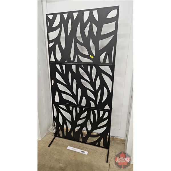Metal Privacy Screen Fence Panel (Indoor or Outdoor) (72" x 35-1/2")