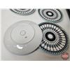 Image 5 : Combo: Place Mats; "NOW Designs" Plates (4); Plant Pot; Wooden Tray (Tray Measures: 4"H x 23-3/4"W x