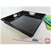 Image 7 : Combo: Place Mats; "NOW Designs" Plates (4); Plant Pot; Wooden Tray (Tray Measures: 4"H x 23-3/4"W x