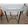Image 2 : Glass Top Round Table : Metal Frame (1/2" Glass Top) (31"H x 36"Dia)