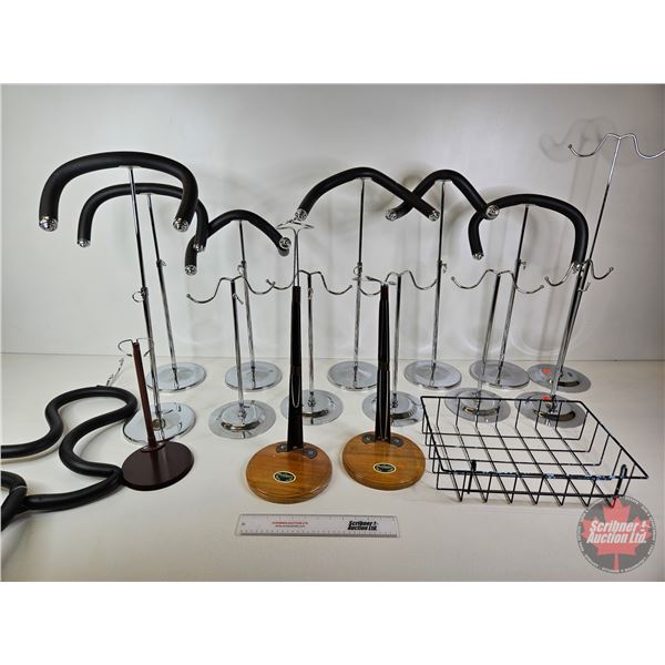 Boutique Display Hangers & Wire Basket (Variety) (For Small Clothing, Purses, etc!) (14pcs)