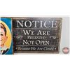 Image 2 : Novelty Grouping : Tin Signs (4); Fridge Magnets (Variety); Mini Desktop "Do Not Enter" Sign (Tin Si