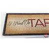 Image 7 : Drinking Theme Combo: Wood Wall Décor Sign "I Need to TAP My Inner Keg"; Drink Glasses (3); Flirty &