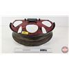 Image 1 : Automotive Décor Tin Wall Mount Wine Rack (18"H x 7-3/4"W x 9"D)