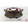 Image 2 : Automotive Décor Tin Wall Mount Wine Rack (18"H x 7-3/4"W x 9"D)