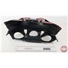 Image 3 : Automotive Décor Tin Wall Mount Wine Rack (18"H x 7-3/4"W x 9"D)