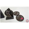 Image 3 : Combo: Leather Coaster Set; VinoLife Cork Screw; Adventure Awaits Dish; Oil Rig Décor Coasters
