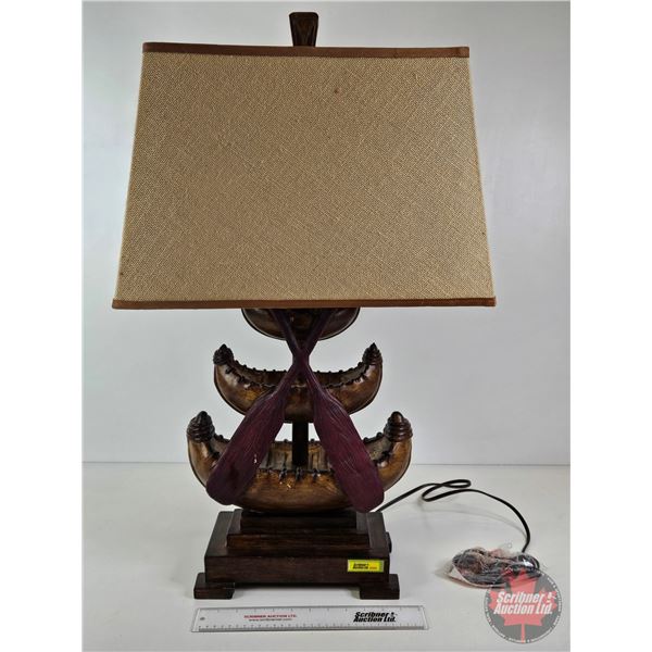 Canoe Electric Table Lamp : Crestview Collection (Total Measures: 32"H)