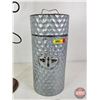 Image 2 : Free Standing Bottle Tree/Stand & Honey Bee Canister (Bottle Rack 32-1/2"H)